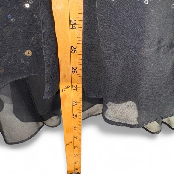 Badgley Mischka Strapless Black Dress with Sequins - Picture 6 of 11